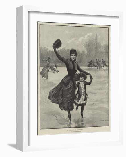 A Christmas Greeting-Edward Morant Cox-Framed Giclee Print