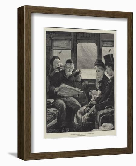 A Christmas Journey as We Do it Now-Alfred Edward Emslie-Framed Giclee Print