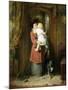 A Christmas Kiss-George Bernard O'neill-Mounted Giclee Print