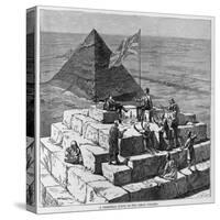A Christmas Lunch on the Great Pyramid.-null-Stretched Canvas