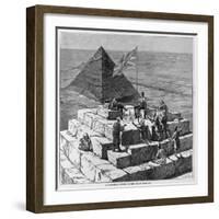 A Christmas Lunch on the Great Pyramid.-null-Framed Giclee Print