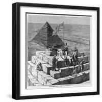 A Christmas Lunch on the Great Pyramid.-null-Framed Giclee Print