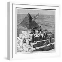 A Christmas Lunch on the Great Pyramid.-null-Framed Giclee Print
