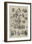 A Christmas Medley-Frederick Barnard-Framed Giclee Print