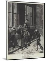 A Christmas Party, Out in the Cold-Augustus Edward Mulready-Mounted Giclee Print