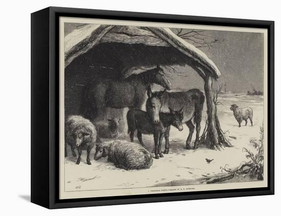 A Christmas Party-Ebenezer Newman Downard-Framed Stretched Canvas