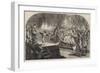 A Christmas Play before Queen Elizabeth-Sir John Gilbert-Framed Giclee Print