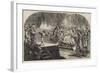 A Christmas Play before Queen Elizabeth-Sir John Gilbert-Framed Giclee Print