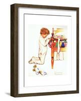 A Christmas Prayer-Norman Rockwell-Framed Giclee Print