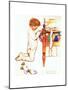 A Christmas Prayer-Norman Rockwell-Mounted Giclee Print