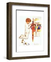 A Christmas Prayer-Norman Rockwell-Framed Giclee Print