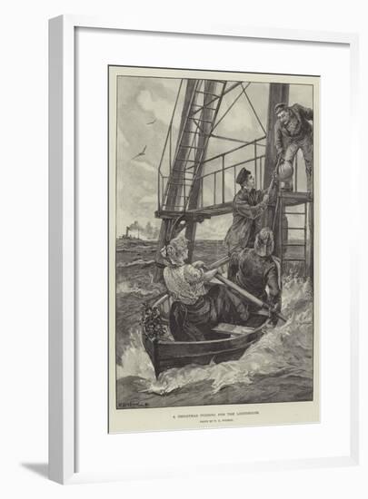 A Christmas Pudding for the Lighthouse-William Heysham Overend-Framed Giclee Print