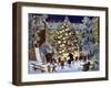 A Christmas Tree in the Streets of Moscow, C.1950-null-Framed Giclee Print