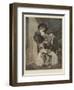 A Christmas Visit to Grandfather-John Raphael Smith-Framed Giclee Print