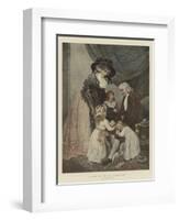 A Christmas Visit to Grandfather-John Raphael Smith-Framed Giclee Print