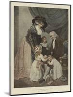 A Christmas Visit to Grandfather-John Raphael Smith-Mounted Giclee Print