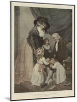 A Christmas Visit to Grandfather-John Raphael Smith-Mounted Giclee Print