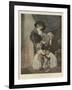 A Christmas Visit to Grandfather-John Raphael Smith-Framed Giclee Print