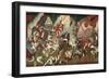 A Chronicle of the Subjugation of Kagoshima: Battle around Kumamoto Castle, 1877-Tsukioka Yoshitoshi-Framed Premium Giclee Print