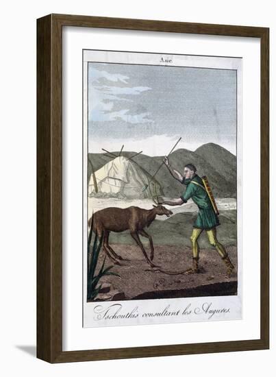 A Chukchi Shaman Consulting the Oracle, 1811-null-Framed Giclee Print