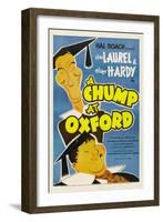 A Chump at Oxford, Stan Laurel, Oliver Hardy, 1940-null-Framed Art Print