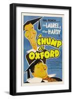 A Chump at Oxford, Stan Laurel, Oliver Hardy, 1940-null-Framed Art Print