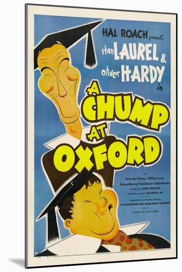 A Chump at Oxford, Stan Laurel, Oliver Hardy, 1940-null-Mounted Art Print