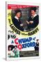 A Chump at Oxford, Stan Laurel, Oliver Hardy on poster art, 1940-null-Stretched Canvas