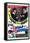 A Chump at Oxford, Stan Laurel, Oliver Hardy on poster art, 1940-null-Framed Stretched Canvas