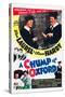 A Chump at Oxford, Stan Laurel, Oliver Hardy on poster art, 1940-null-Stretched Canvas