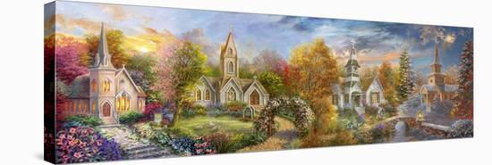 A Church for all Seasons-Nicky Boehme-Stretched Canvas