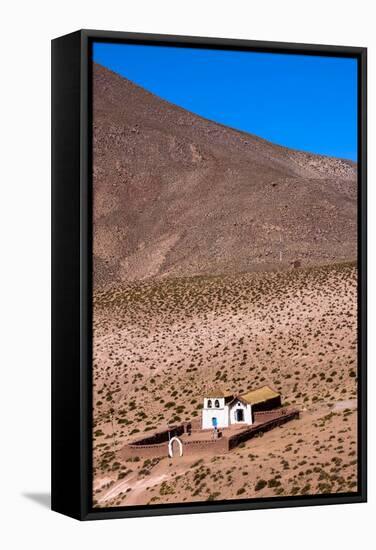 A Church in Machuca, Atacama Desert, Chile and Bolivia-Françoise Gaujour-Framed Stretched Canvas