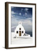 A Church in Oia, Santorini (Thira), Greece-Nadia Isakova-Framed Photographic Print