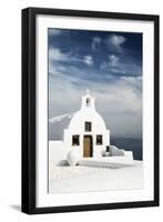 A Church in Oia, Santorini (Thira), Greece-Nadia Isakova-Framed Photographic Print