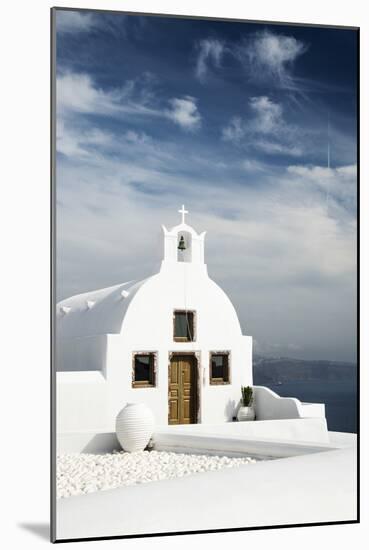 A Church in Oia, Santorini (Thira), Greece-Nadia Isakova-Mounted Photographic Print