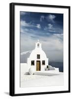 A Church in Oia, Santorini (Thira), Greece-Nadia Isakova-Framed Photographic Print