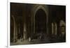 A Church Interior by Candlelight-Pieter Neefs-Framed Art Print