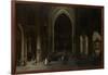 A Church Interior by Candlelight-Pieter Neefs-Framed Art Print