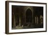 A Church Interior by Candlelight-Pieter Neefs-Framed Art Print