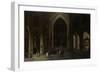 A Church Interior by Candlelight-Pieter Neefs-Framed Art Print