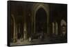 A Church Interior by Candlelight-Pieter Neefs-Framed Stretched Canvas