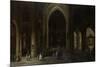 A Church Interior by Candlelight-Pieter Neefs-Mounted Art Print