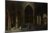 A Church Interior by Candlelight-Pieter Neefs-Mounted Art Print