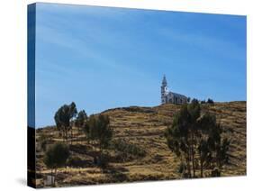 A Church Near Lake Titicaca-Alex Saberi-Stretched Canvas