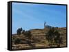 A Church Near Lake Titicaca-Alex Saberi-Framed Stretched Canvas