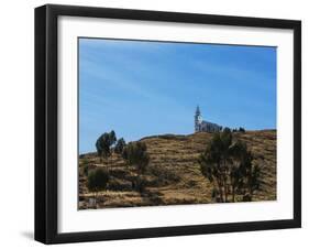 A Church Near Lake Titicaca-Alex Saberi-Framed Premium Photographic Print