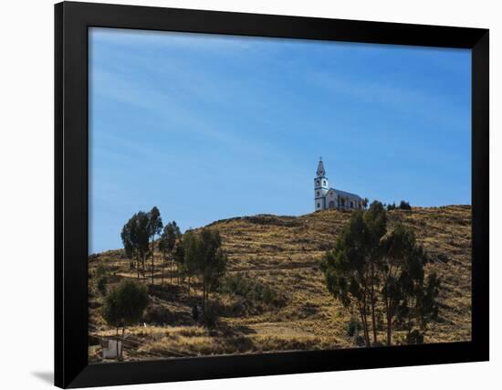 A Church Near Lake Titicaca-Alex Saberi-Framed Photographic Print