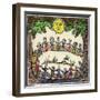 A circle of witches dancing beneath a full Moon, 19th or early 20th century-William Linnell-Framed Giclee Print