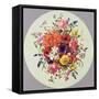 A Circular Arrangement of Flowers-Albert Williams-Framed Stretched Canvas