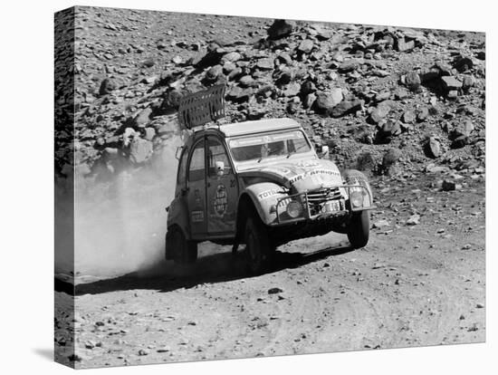 A Citroën 2CV Rally Car-null-Stretched Canvas